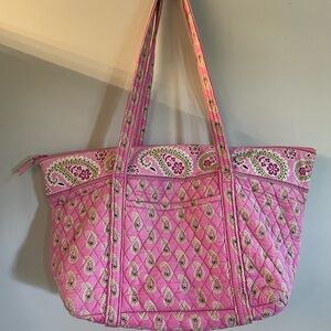 Vera Bradley vintage quilted tote purse